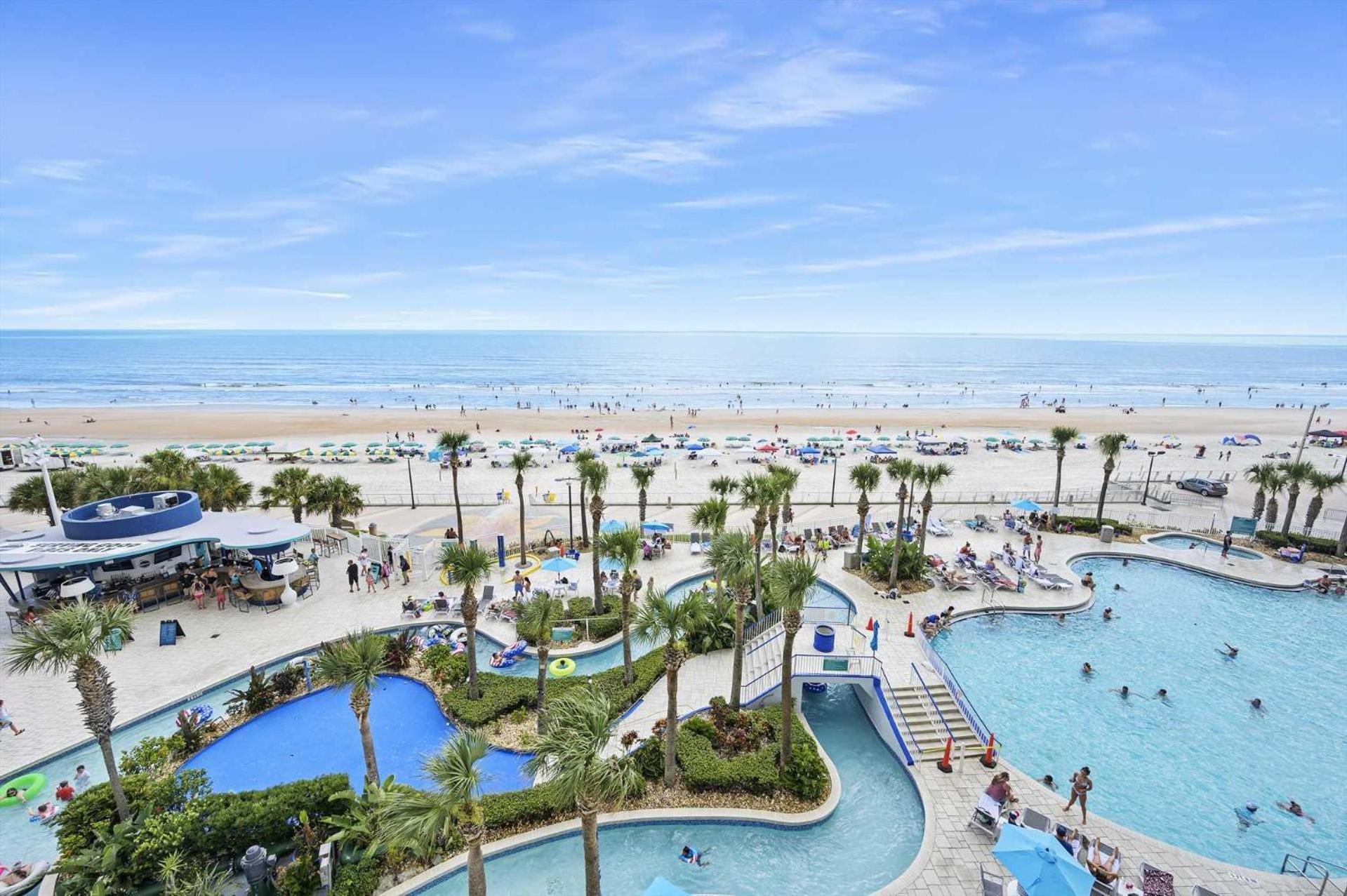 Ferienhaus Luxury 11th Floor 1 Bedroom Direct Oceanfront Wyndham Ocean Walk Daytona | 1105 *